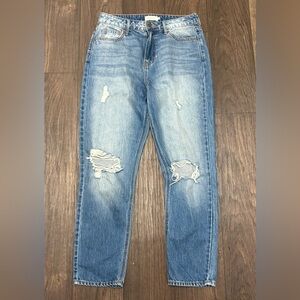Böhme Distressed High Rise Straight Leg Jeans – Size 28
